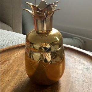 Gold Pineapple cocktail shaker